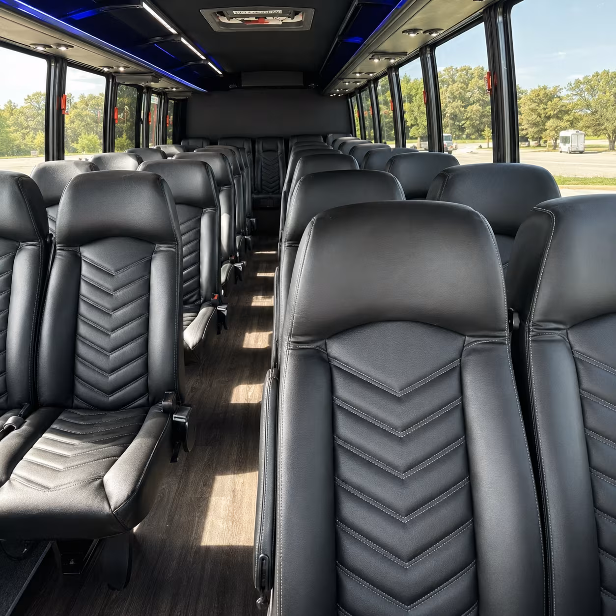 vancouver 25 passenger minibus interior