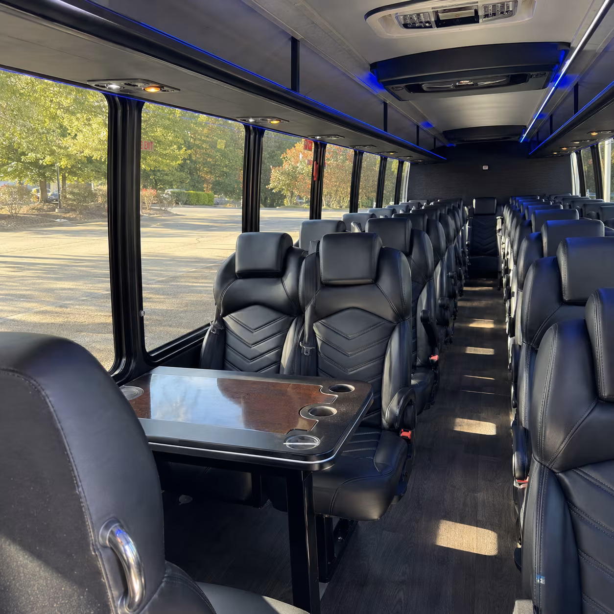 vancouver 28 passenger minibus inside