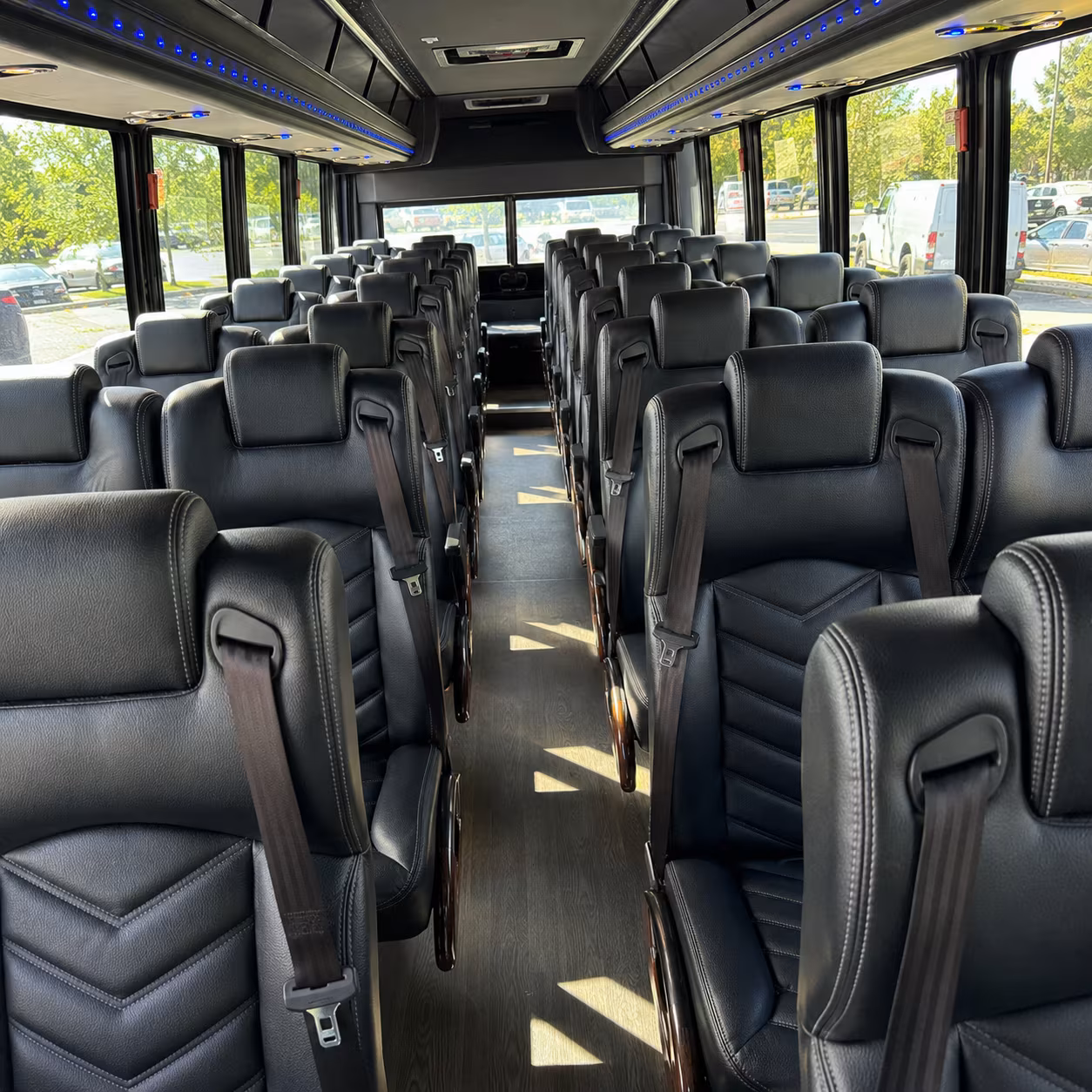 vancouver 28 passenger minibus interior