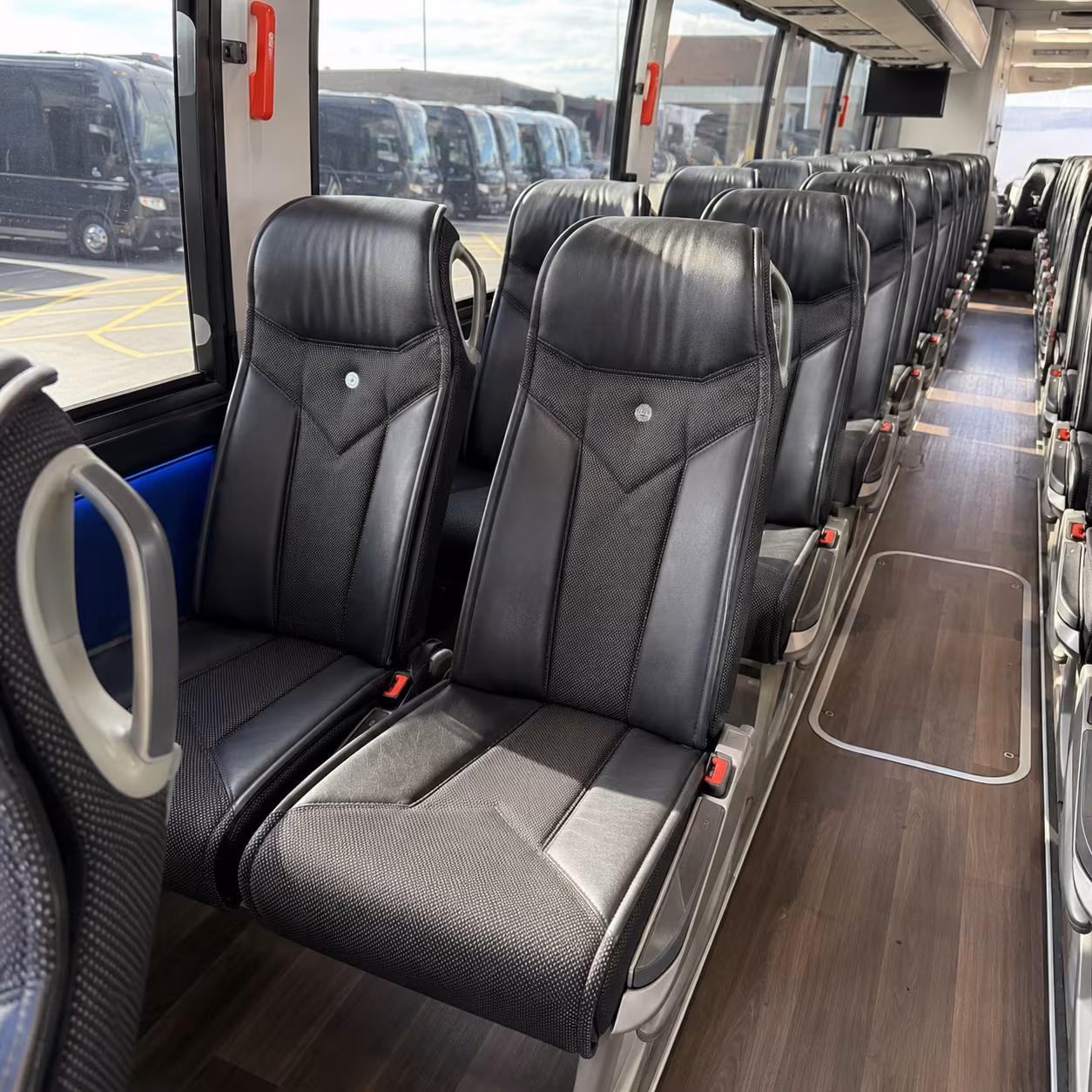vancouver 40 passenger charter bus interior