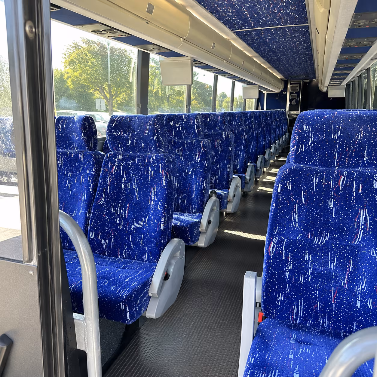 vancouver 50 passenger charter bus inside