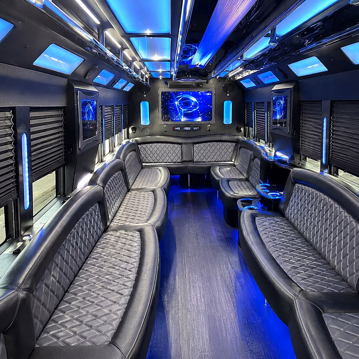 vancouver 50 passenger party bus interior