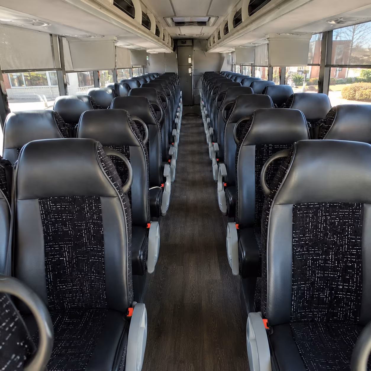vancouver 54 passenger charter bus inside