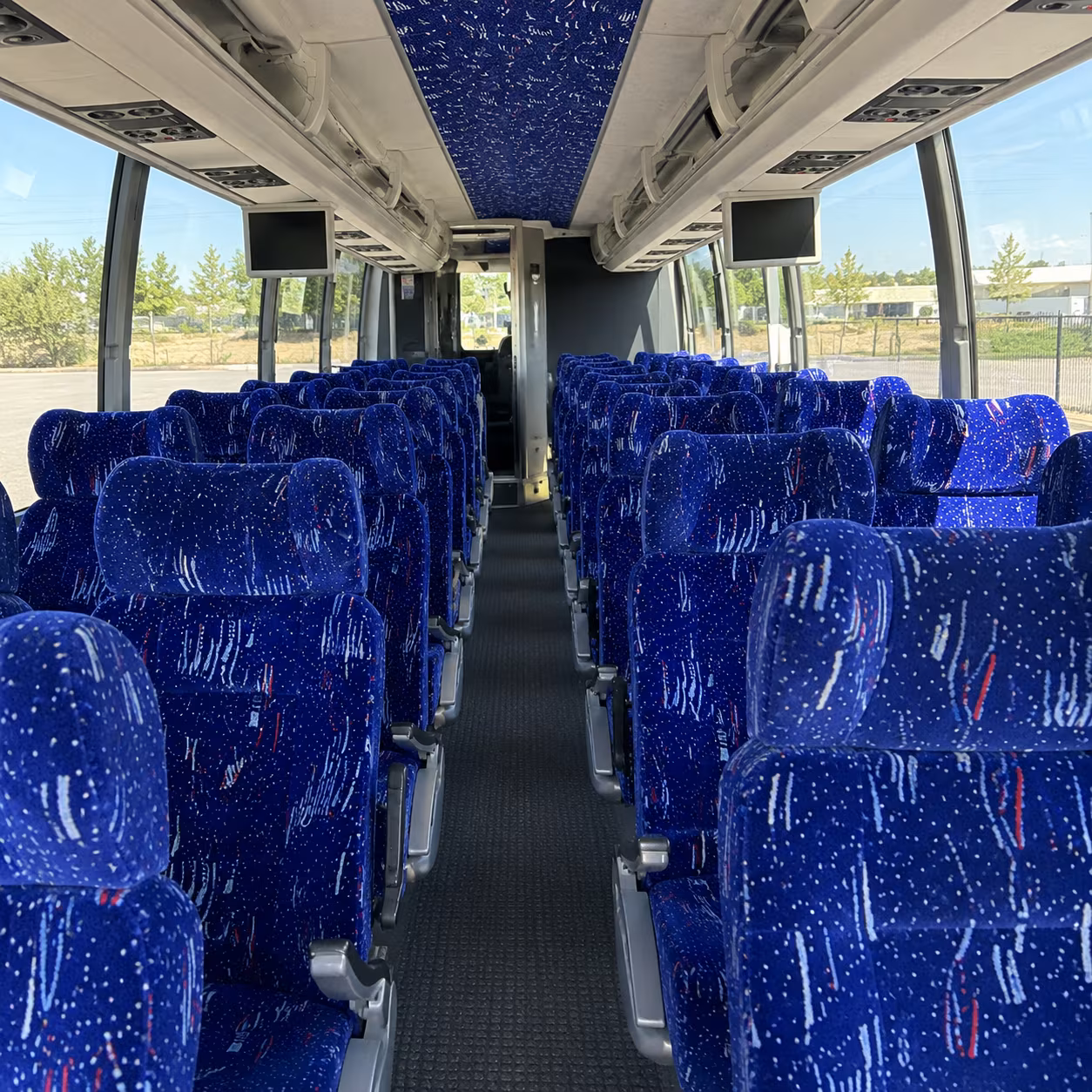 vancouver 54 passenger charter bus interior
