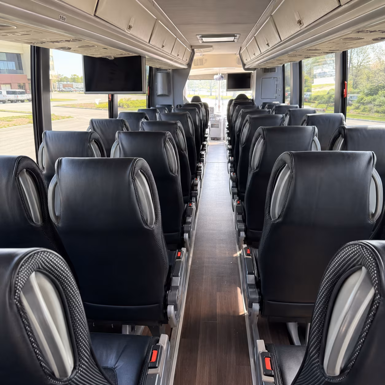 vancouver 56 passenger charter bus inside