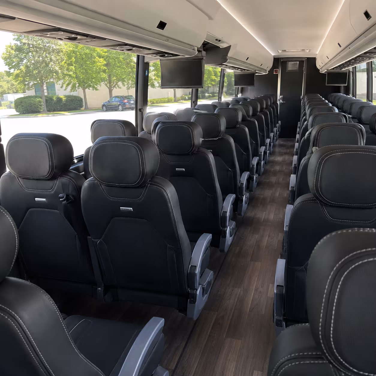 vancouver 56 passenger charter bus interior