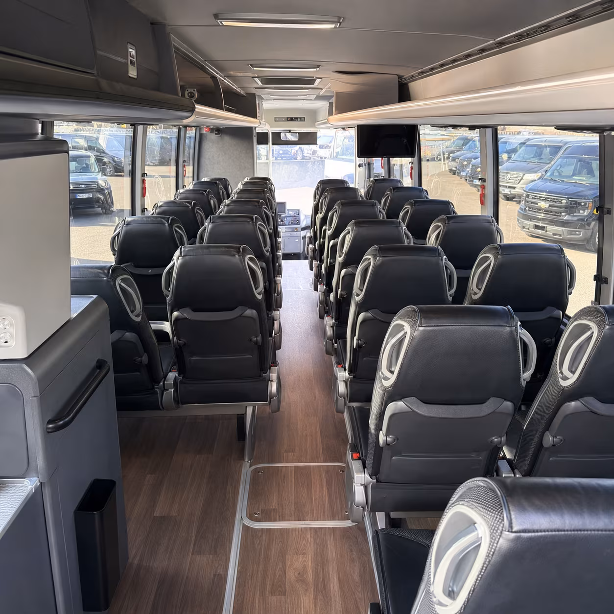 vancouver charter bus interior
